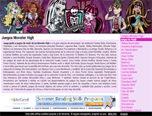 Tablet Screenshot of juegos.munecasmonsterhigh.com