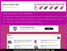 Tablet Screenshot of munecasmonsterhigh.com